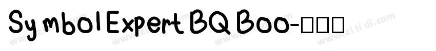 Symbol Expert BQ Boo字体转换